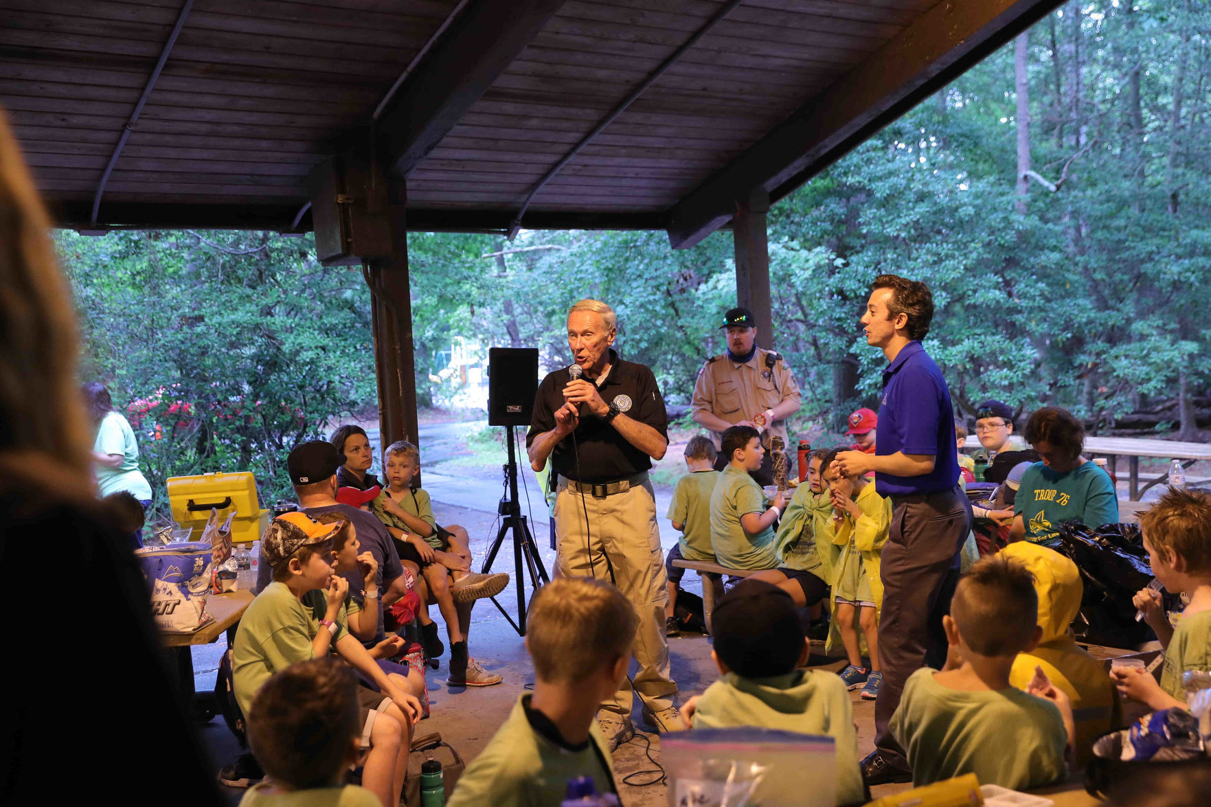 Joe Martucci conducted a safety and weather for Boy Scout troops